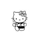 coloriage hello kitty gothique